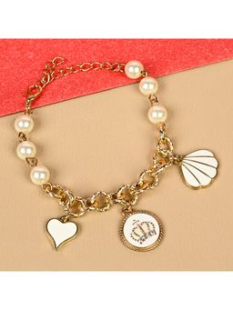 Asthetika Kids - White Beads Fashion Bracelet (7-12 Years)