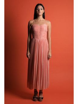 Swatee Singh - Strappy Ruched Midi Dress