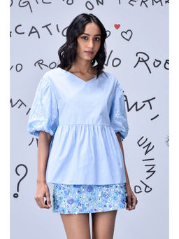 Genes Lecoanet Hemant - Sequins Cape Peplum Top