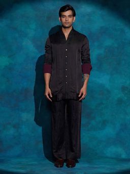Jatin Malik - Black Shirt with Trouser