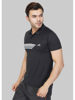 Vector X - Omt-153 Black Regular Fit Sports T-shirt (Pack Of 1)