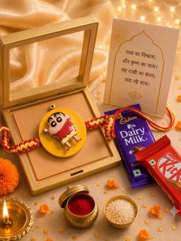 SUGARFRILL - Kids Cartoon Character Spinner Rakhi with Braided Thread