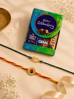 VIRAASI - Multi-Color Thread Minimal Rakhi Set