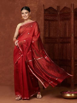 Fabindia - Cotton Silk Woven Chanderi Sari