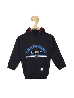 Allen Solly Junior - Boys Black Graphic Print Regular Fit Sweatshirt