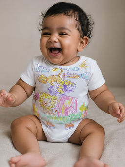 Somersault - Unisex White Rolling Ahead Bodysuit