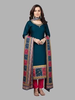 Tansi - Teal Kurta with Pant and Dupatta