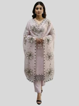 Tansi - Lavender Kurta with Pant and Dupatta
