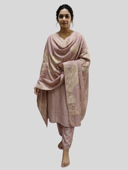 Tansi - Nude Pink Kurta with Pant and Dupatta