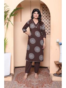 Miravan - Brown Kurta with Pant