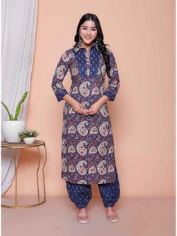 Miravan - Cotton Floral Printed Kurta and Salwar