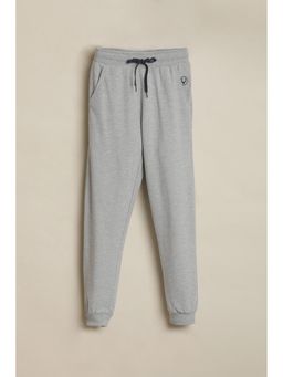Allen Solly - Boys Grey Solid Joggers
