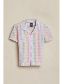 Allen Solly - Boys Multi-Colour Check Casual Shirt