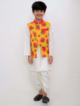 Lil Drama - Genda Phool Boys Kurta & Dhoti With Jacket