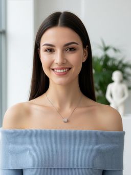 Yellow Chimes - Women Silver Plated Stone Studded Necklace