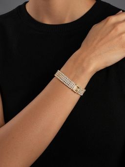 Yellow Chimes - Women Gold Plated Stone Studded Bracelet