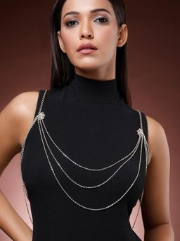 Karatcart - Women Gold Plated Kundan Body Chain