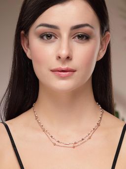Karatcart - Women Luxurious Double-Strand Pearl Chain Necklace