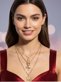 OOMPH - Women Multi Layer-Strand Fashion Necklace