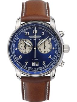 Zeppelin - Men LZ 127 Graf Zeppelin Blue Dial Analog Watch - 86843 (M)