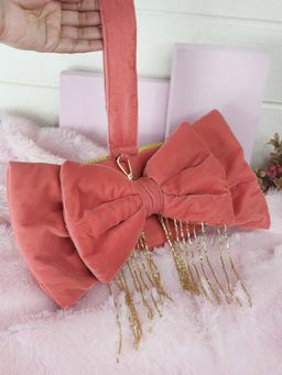 Soho Boho Studio - Pink Solid Fabric Handheld Bag