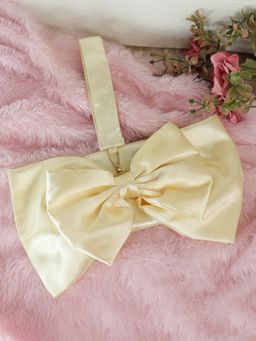 Soho Boho Studio - Cream Solid Fabric Handheld Bag