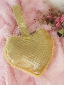 Soho Boho Studio - Gold Embellished Fabric Handheld Bag