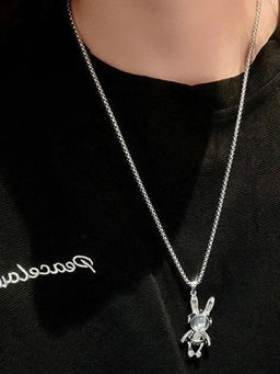 Salty Alpha - Men Spaceman Stainless Steel Necklace