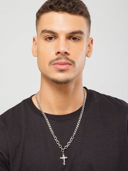 Salty Alpha - Men White Stone Heavenly Thick Chain Necklace