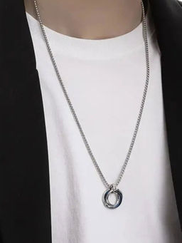 Salty Alpha - Men Rocky Silver Necklace