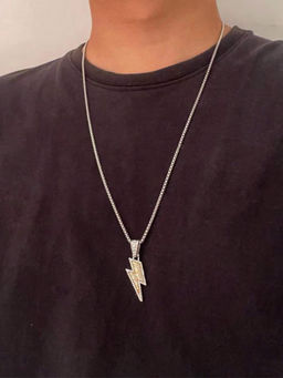 Salty Alpha - Men Electro Storm Shimmer Stone Necklace