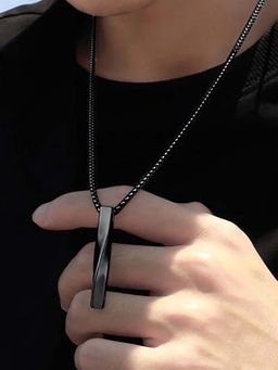 Salty Alpha - Men Collier Black Necklace