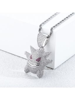 Salty Alpha - Men Silver Monstrous Marvel Necklace