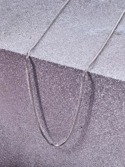 Salty Alpha - Men Round Snake Silver Chain