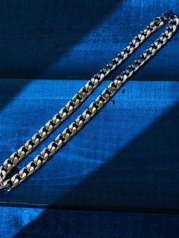 Salty Alpha - Men Brawny Braid Silver Chain