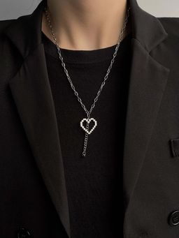 Salty Alpha - Men Love Silver Necklace