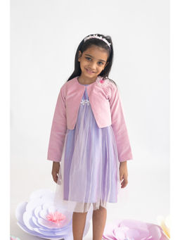 A Little Fable - Powder Pink Fleur Shrug