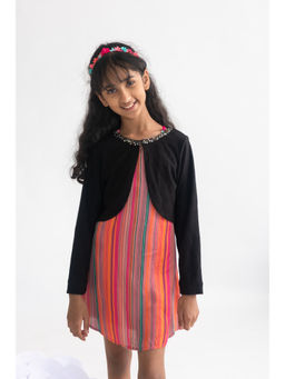 A Little Fable - Black Shimmer Shrug