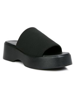 London Rag - Solid Black Sandals