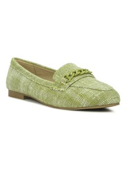London Rag - Embellished Green Loafers