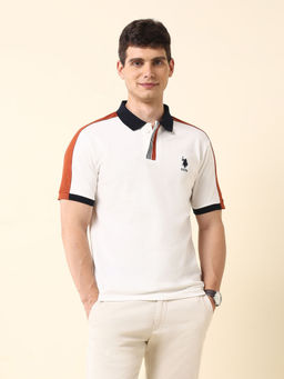 U.S. POLO ASSN. - Men's Colourblocked Slim Fit Classic Polo Shirt