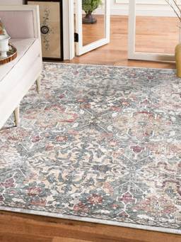 KALEEN - Traditional for Living Area Polyester Self Backing for Longevity Multi-Color