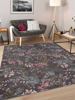 KALEEN - Floral for Living Area Polyester Self Backing for Longevity Multi-Color
