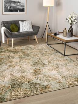 KALEEN - Floral for Living Area Polyester Self Backing for Longevity Multi-Color