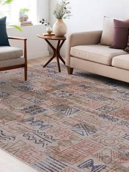 KALEEN - Traditional for Living Area Polyester Self Backing for Longevity Multi-Color