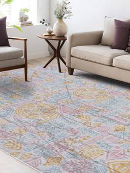 KALEEN - Traditional for Living Area Polyester Self Backing for Longevity Multi-Color