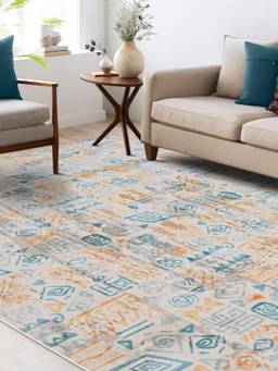 KALEEN - Traditional for Living Area Polyester Self Backing for Longevity Green