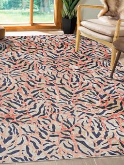 KALEEN - Animal Print for Living Area Polyester Self Backing for Longevity Gold