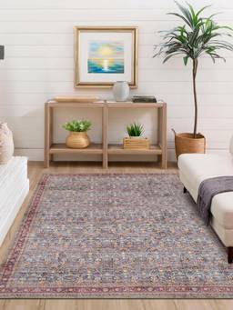 KALEEN - Vintage for Living Area Polyester Self Backing for Longevity Multi-Color