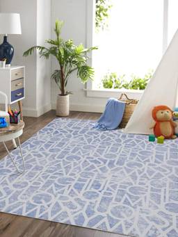 KALEEN - Kids for Living Area Polyester Self Backing for Longevity Lavender